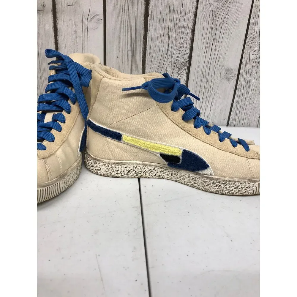 Puma Make History Now Clyde Mid x Black Fives Jr Sneaker Creme Brulee Size 6C - Picture 3 of 6